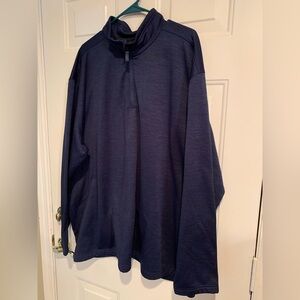 Blue Mountain Men's Navy Quarter Zip Pullover Size 3XL